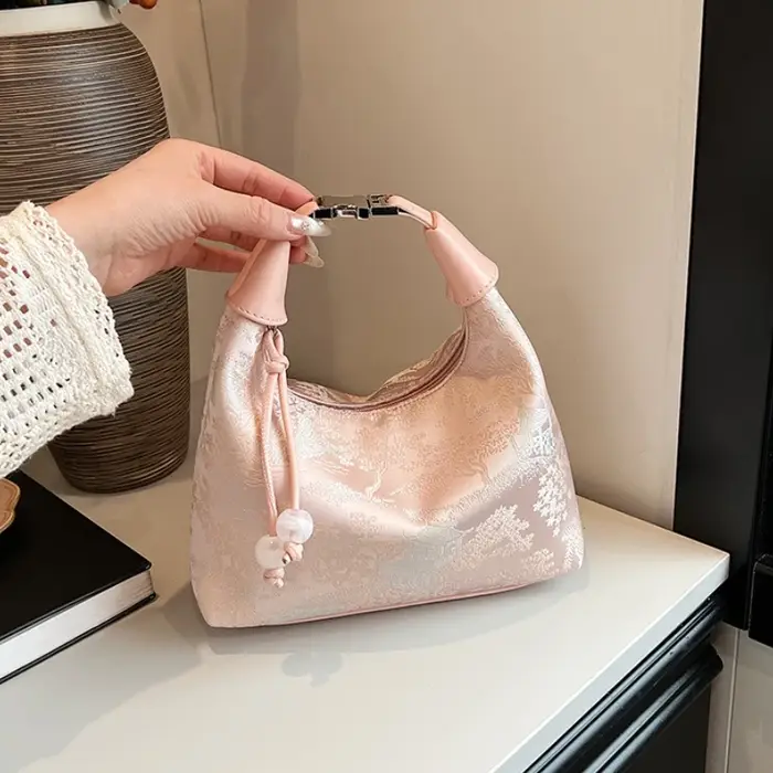 Sac à main brodé chinois à la mode, sac à bandoulière polyvalent de marque, fourre-tout de Style chi