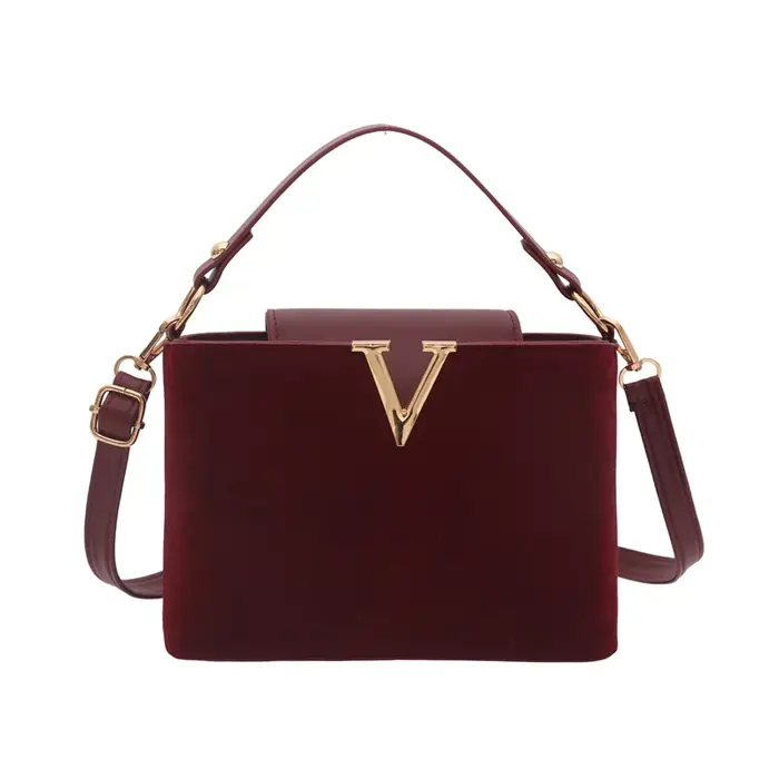 Mini sac en daim à la mode pour femmes, sac fourre-tout en fausse daim, sac à main décoratif avec bo