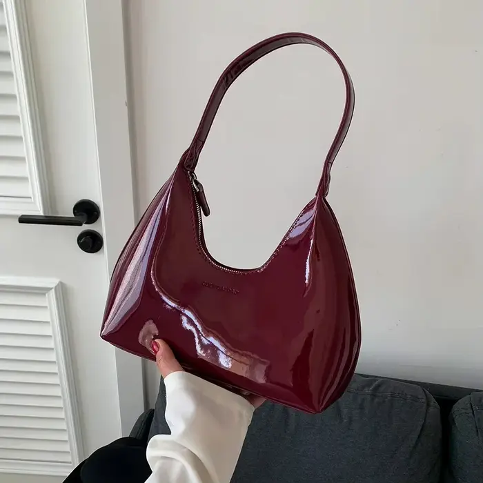 Sac à bandoulière bordeaux pour femmes
