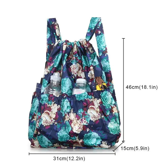 Sac à dos de Sport de voyage pliable avec cordon de serrage