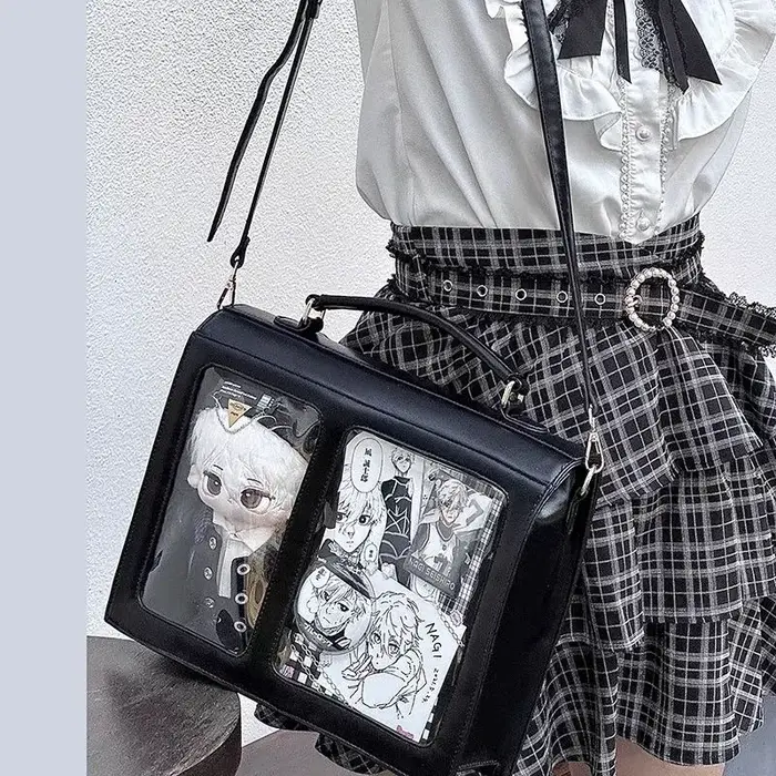 Niche japonaise transparente Ita sac décontracté grande capacité fille épaule sac à bandoulière à la mode Ulzzang étudiant sac à dos ItaBag