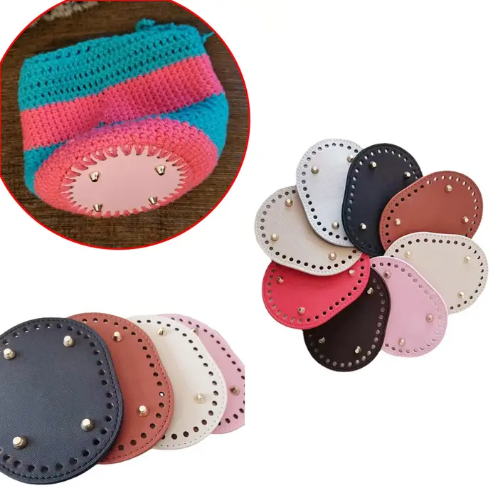 Fond de sac tricoté ovale