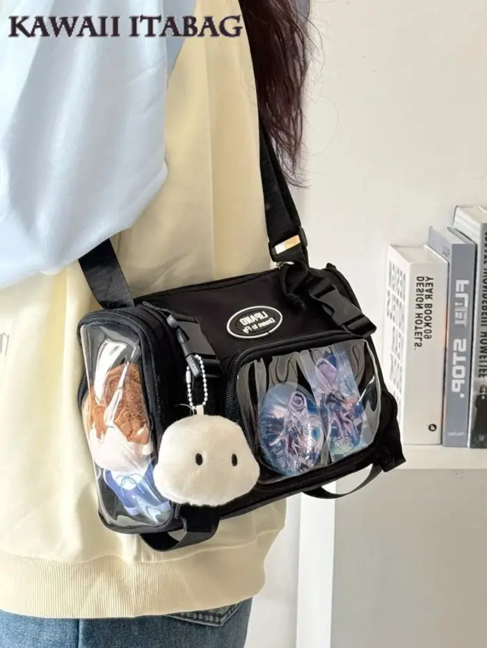 Nouvelle mode 2025 Itabag femmes multi-poches clair sac Transparent été sacs à bandoulière sac seau collège étudiant sac