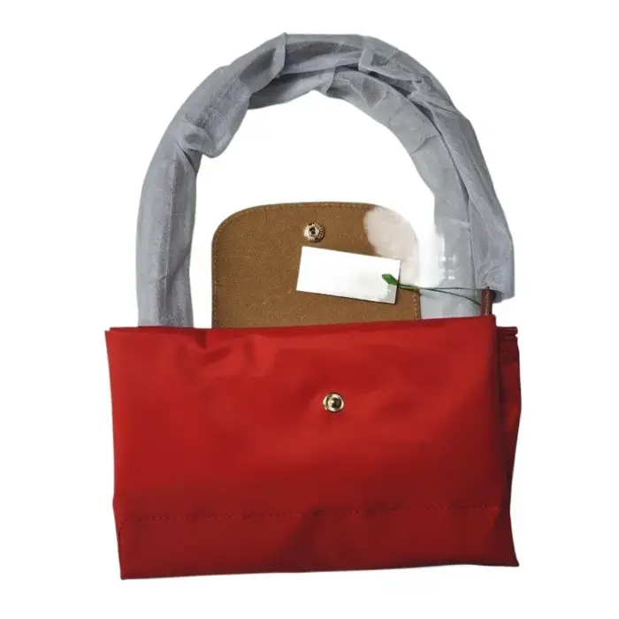 Sac fourre-tout pliable en nylon 2026 pour femme, sacs à main classiques brodés, sacs à bandoulière avec poignées courtes et longues