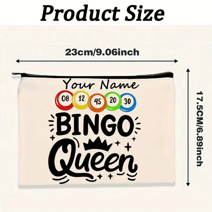 Pochette à fermeture éclair Bingo Squad : un organiseur polyvalent pour les cosmétiques