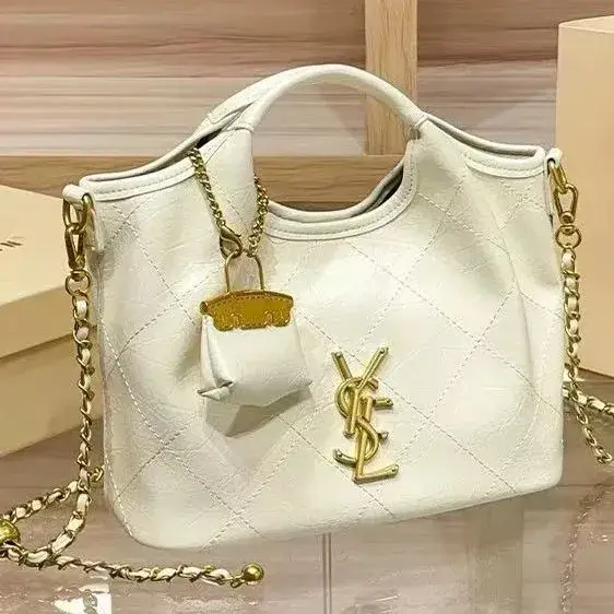 Sac à main Premium avec fil à broder en grille de diamant, sac panier à légumes de grande capacité,