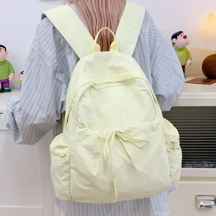 Sac à dos léger en nylon lavande pour femme