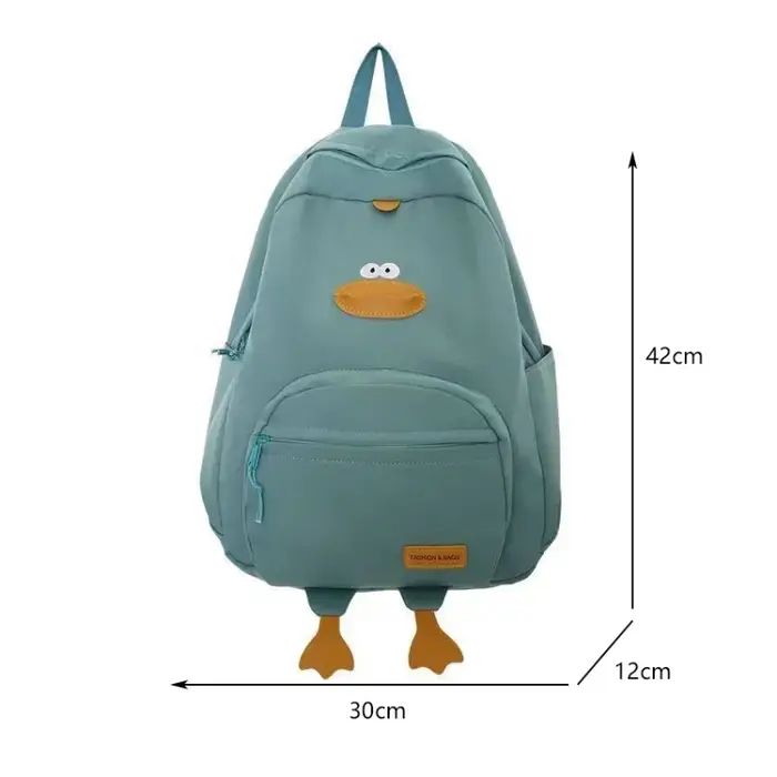 Nouveau dessin animé canard sac à dos concepteur mignon sac de voyage femme étudiant polyvalent édition coréenne filles sac d'école rюкзак