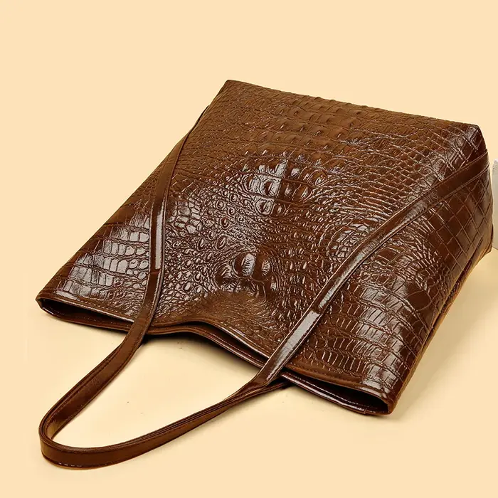 Sac fourre-tout Simple et polyvalent imprimé Crocodile