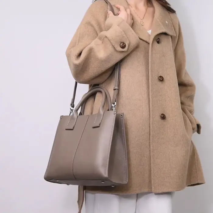 Sac à main en cuir véritable pour femme