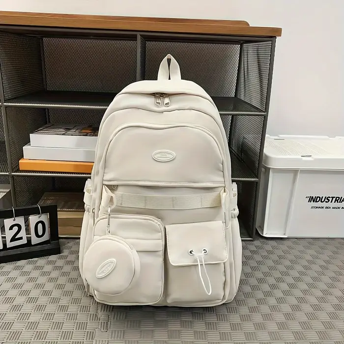 Sac à dos Simple grande capacité sport voyage sac à dos collège lycée loisirs sac tutoriel sac