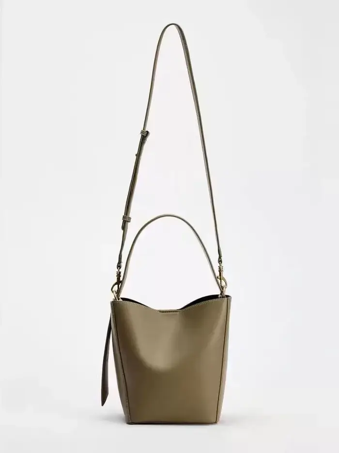 Sac à bandoulière tendance en forme de seau pour femme