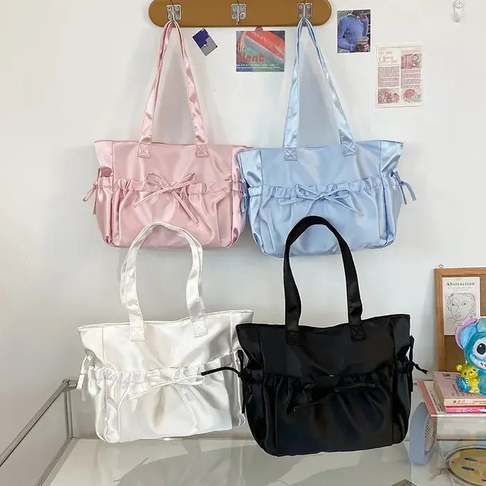 Sac à bandoulière en Nylon plissé pour femmes