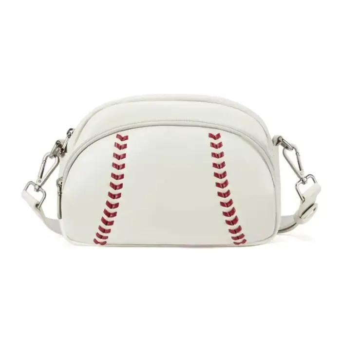 Nouveau sac à bandoulière en cuir de Style Baseball populaire rétro