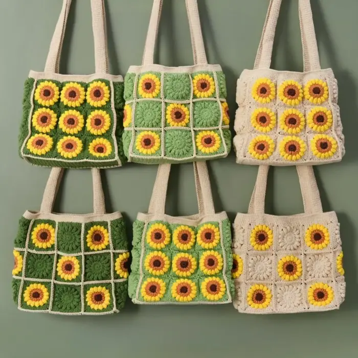 Sac au crochet fait à la main
