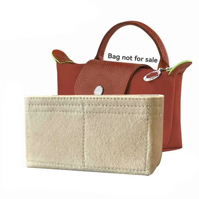 Organisateur de sac pour Longchamp, Mini sac de rangement, sac de doublure, sac à main en feutre, sa