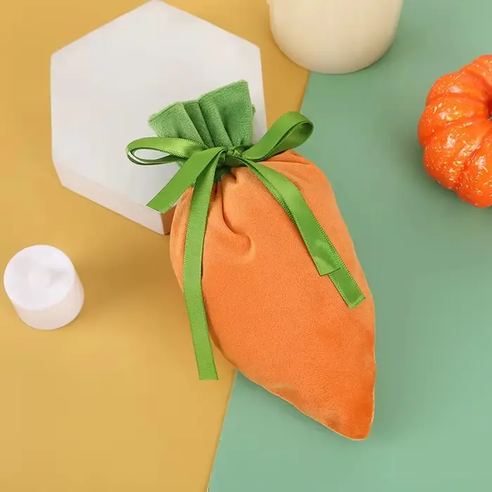 Sacs de lapin de pâques en velours, nouvelles sacs de bonbons avec oreilles de lapin, sacs à bonbons