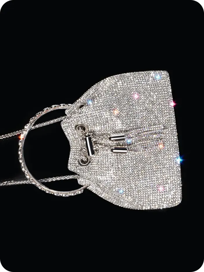 Sac de luxe diamant sac de soirée argent sac de créateur sacs à main sac de perles sacs à main sacs