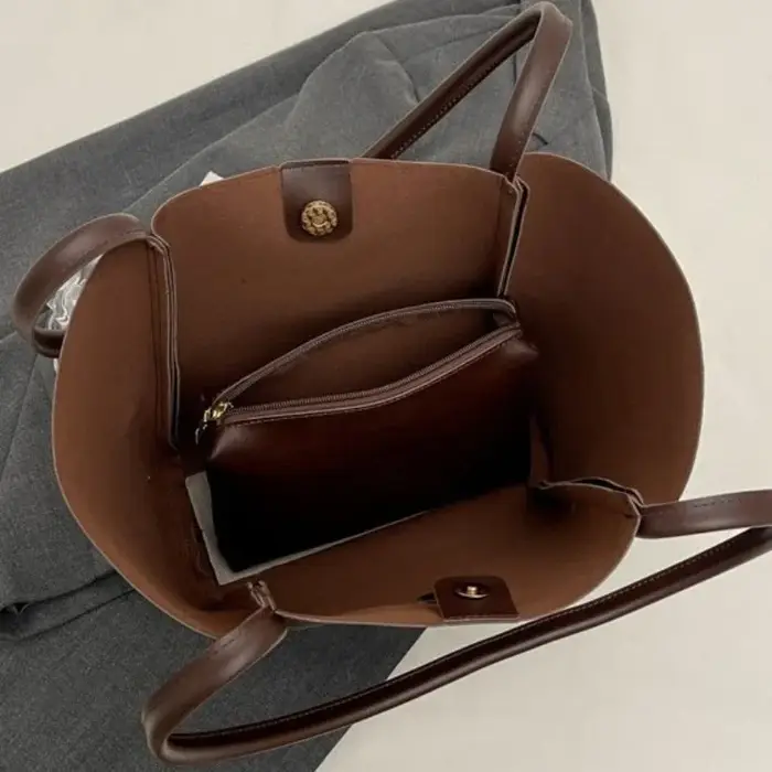 Sacs fourre-tout de luxe de marque pour femmes en cuir PU souple