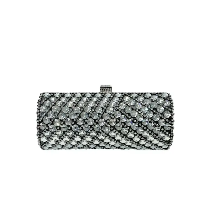 Nouveau Sac de Soirée Transfrontalier pour Femme, Sac à Main Entièrement Orné de Diamants, Sac de Cérémonie, Sac Baguette, Sac de Banquet pour Femme