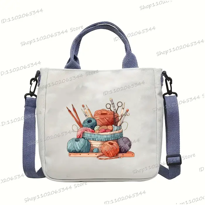 Sac à bandoulière sur le thème du crochet pour femme