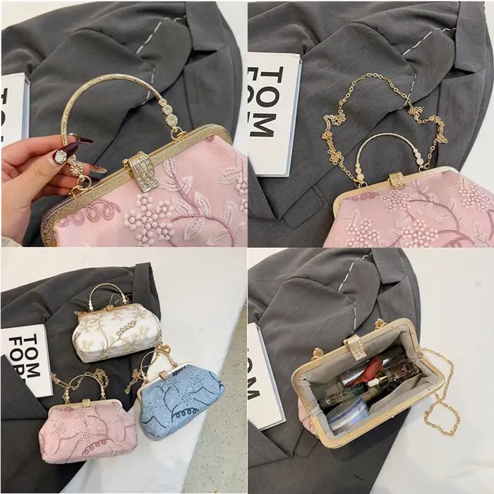 Sacs à main de soirée de style chinois vintage pour femmes