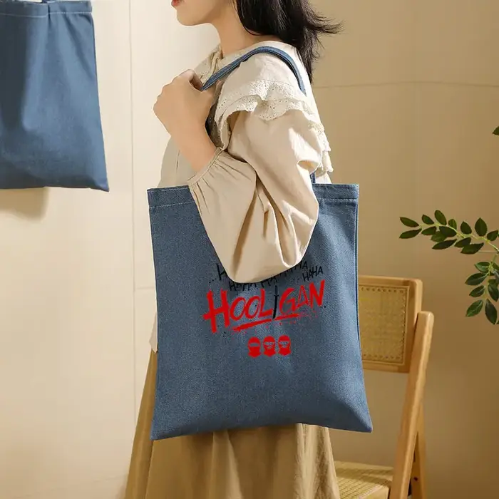 Sac fourre-tout en jean grande capacité pour femme