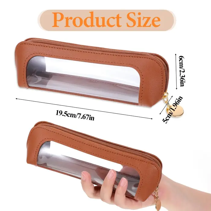 Petite pochette de maquillage transparente