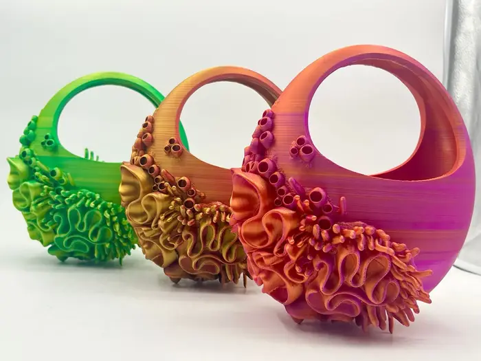 Sac à main imprimé en 3D pour femmes, sac de fête demi-lune créatif en haute mer, sac de Vase pour f