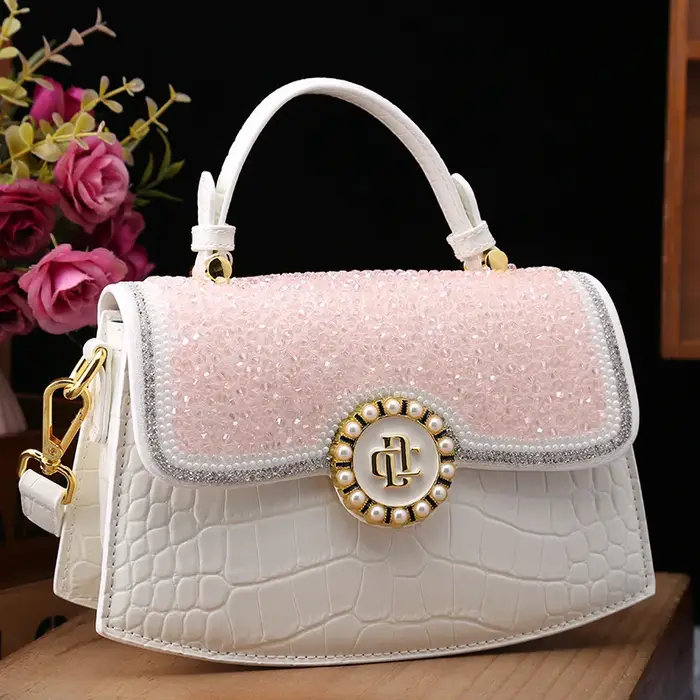 Sac à main motif crocodile pour femme