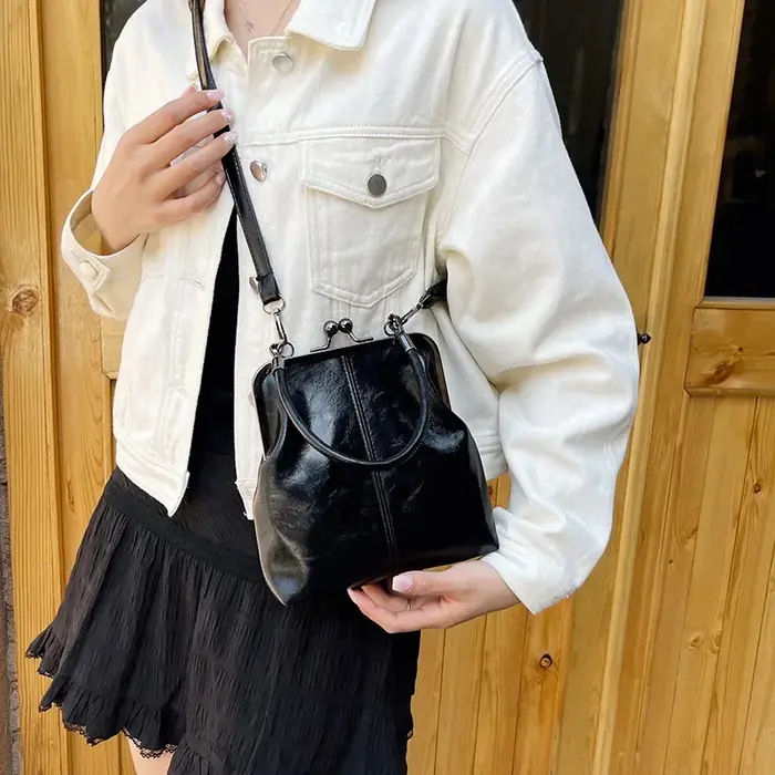 Sac à main marron de Style Vintage pour femmes