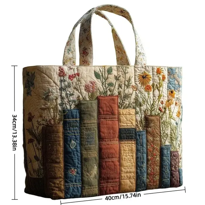 Sac fourre-tout imprimé vintage pour femmes