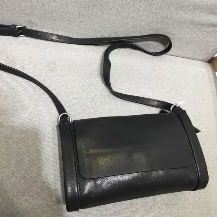 Sac à main classique en cuir de vache véritable pour femme, véritable peau de vache, sac messager à