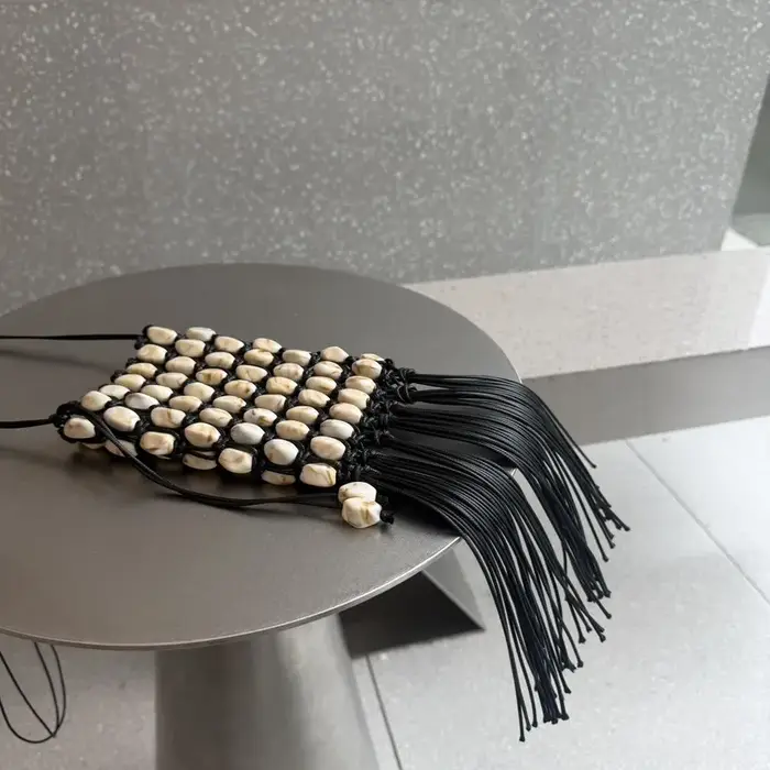 Nouveau Sac à bandoulière perlé en pierre tendance