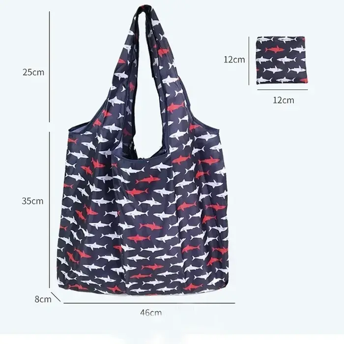 Sac de courses pliable écologique imprimé tendance