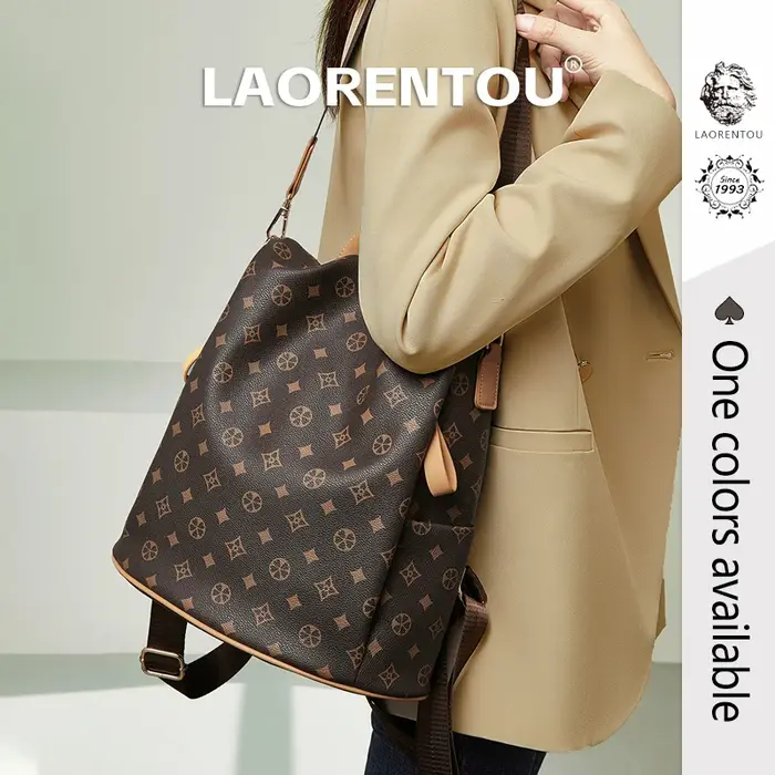 LAORENTOU sac à dos femme PVC cuir sac d'école décontracté 2025 hiver grande capacité sac de trajet haute qualité sac antivol