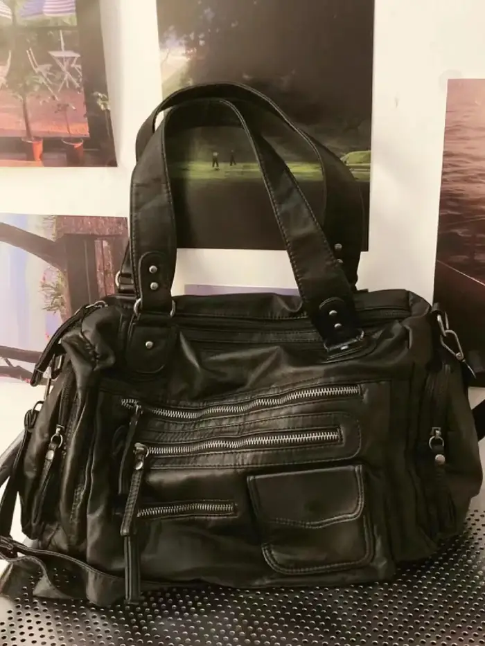 JIAERDI Vintage noir sacs à bandoulière sac à main femmes haute rue poche Chic Y2k sac à main femme
