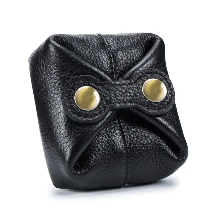 Sac à cosmétiques en cuir véritable pour femmes, pochette de maquillage mignonne, petite boîte à clé