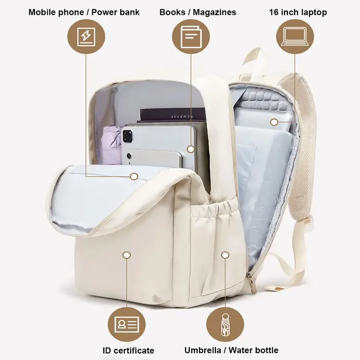 Sac à dos de voyage léger pour femmes