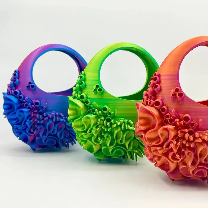 Sac à main imprimé en 3D pour femmes, sac de fête demi-lune créatif en haute mer, sac de Vase pour f