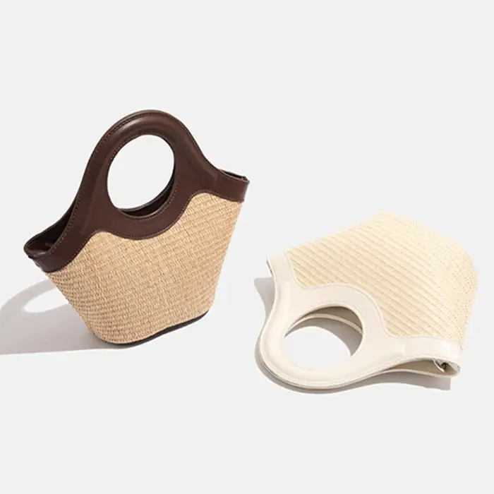 2025 femmes nouveau Design polyvalent paille tissé sacs à main dame