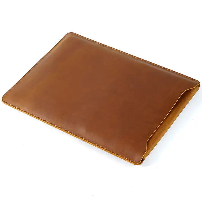 Sac d'ordinateur en cuir adapté aux ordinateurs portables Apple Huawei de 12 pouces