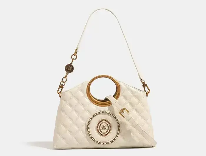 Sac à main matelassé noir Vintage pour femmes