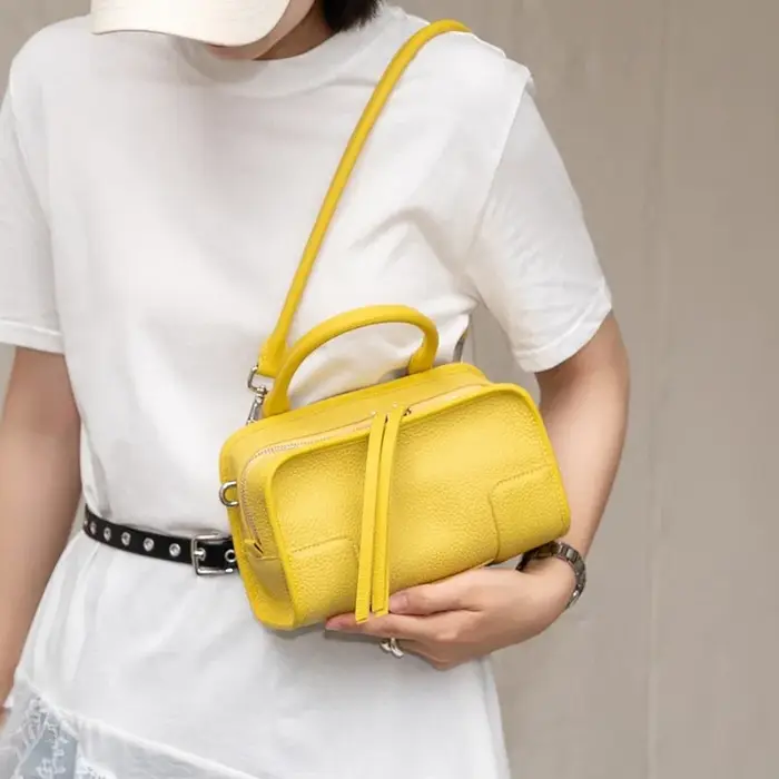 Sac à main de luxe en cuir véritable pour femme