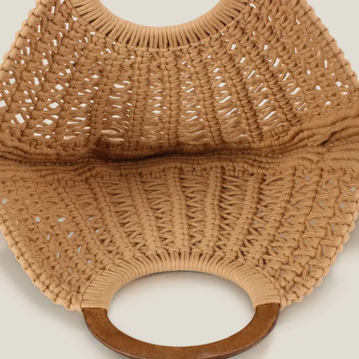 Nouveau Sac Fourre-tout Hobo Demi-Lune à Pompons pour Femme