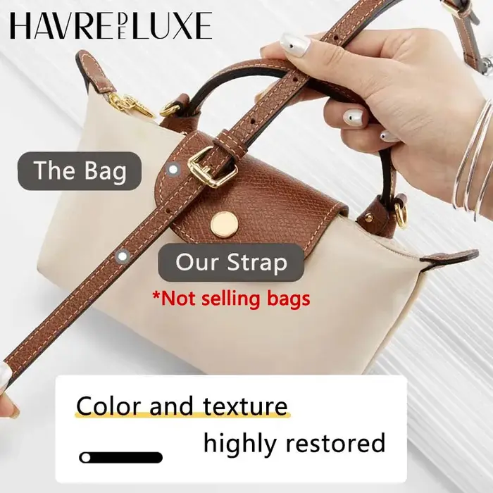 Mini sacs à bandoulière en cuir adaptés aux mini pochettes Longchamp