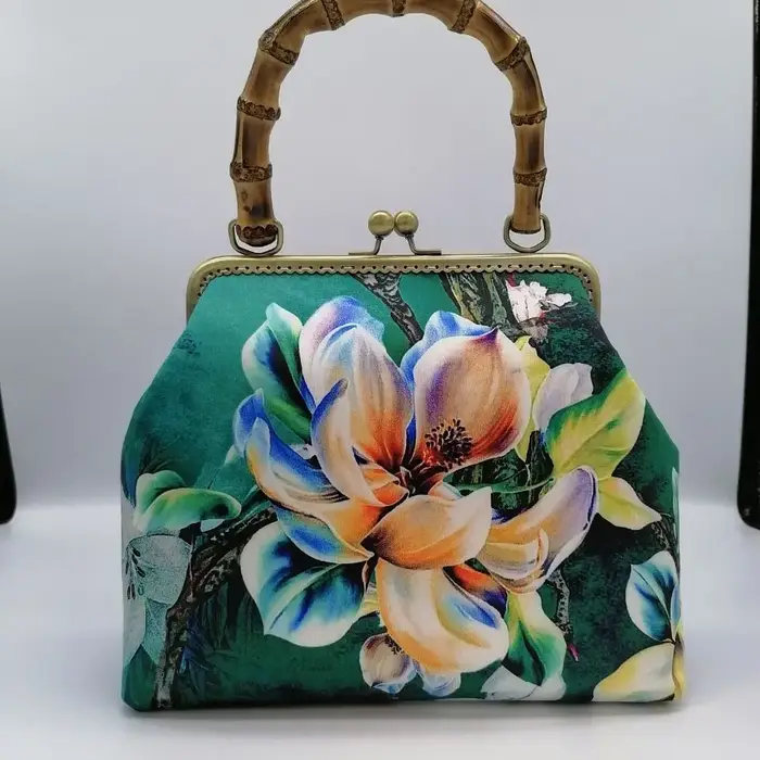 Bois main serrure coquille sacs Vintage sac de créateur femmes épaule sac à bandoulière chaîne fourr