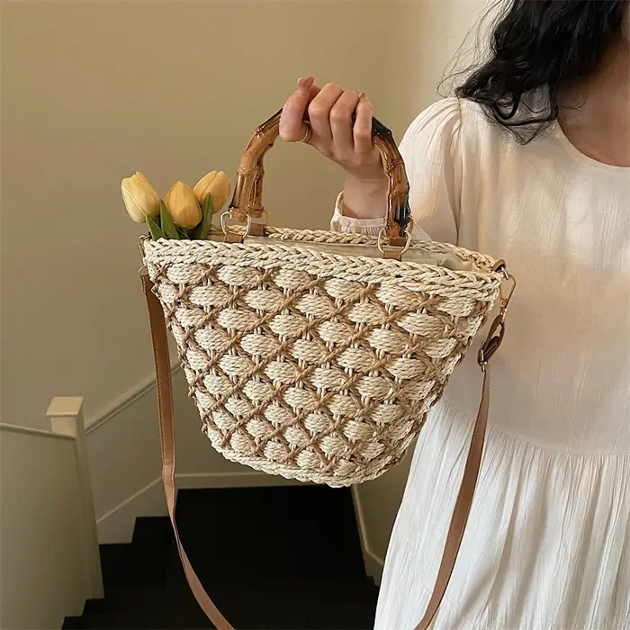 Nouveauté été : Sacs à bandoulière en paille pour femmes