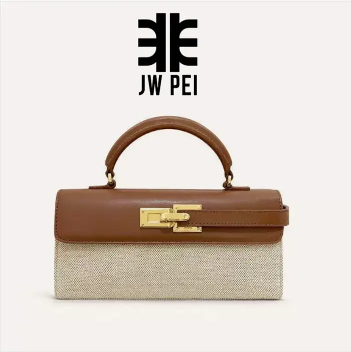 Sac fourre-tout en jean bleu tendance 2025, petit sac bandoulière carré, sac de luxe pour femme, sac à main pour femme JW PEI, sac à main de créateur Elise