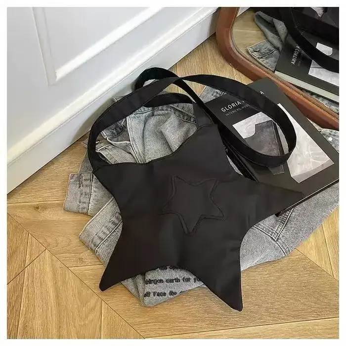 Sac fourre-tout en forme d'étoile Y2K pour femmes